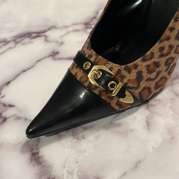 Leopard print 4 inch stiletto - Picture 2 of 4